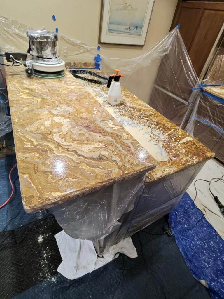 Red Onyx Bar Restoration before restoration